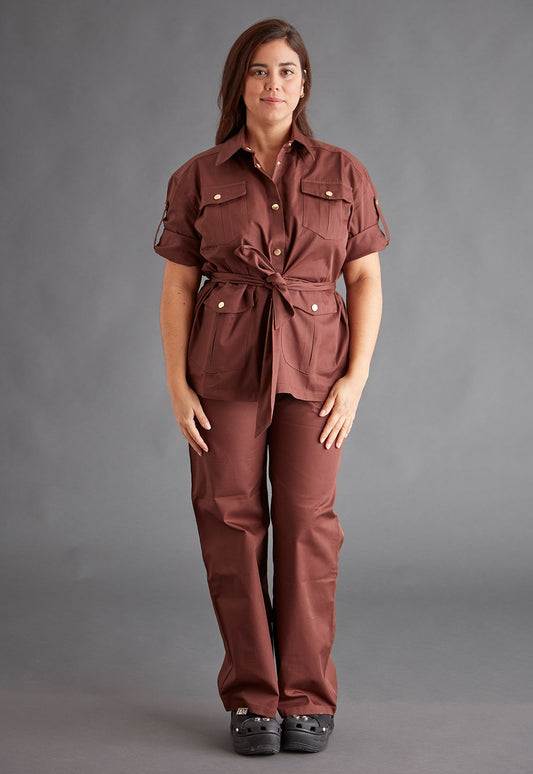 Veste Saharienne Marron