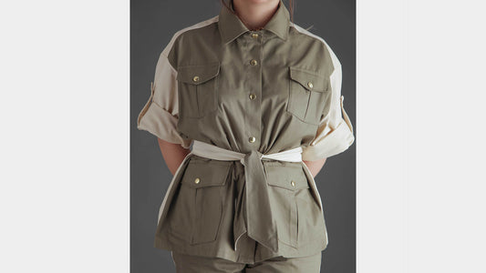 Veste Saharienne Kaki