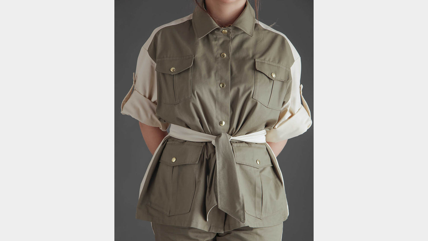 Veste Saharienne Kaki